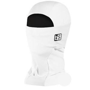 BLACKSTRAP Expedition Hood Dual Layer ExoHinge Balaclava Ski Mask, Maximum Warmth, Helmet Compatible, Adult Unisex, One Size Fits All, [White]