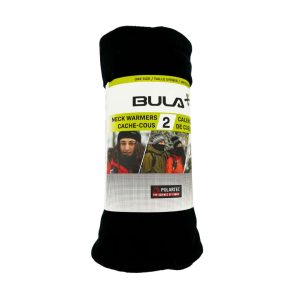 Bula Adult 2 Pack of Black/Grey Neck Warmers