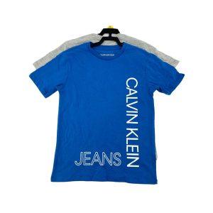 Calvin Klein Boy’s Blue & Grey T-Shirts: 2 Pack / Various Sizes