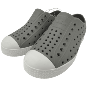 Native Jefferson Children’s Grey Slip On Shoes  / Size 9